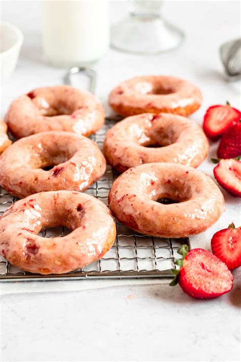 Strawberry Glazed Donuts Rich And Delish