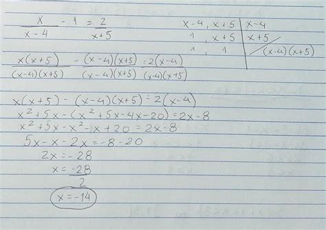 Para Que Valor Inteiro De X As Expressões X X 4 1 E 2 X 5 São Iguais