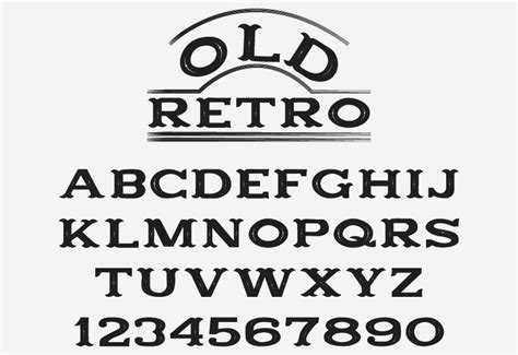 Old Retro Font by GraphicsNinja · Creative Fabrica