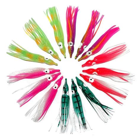 30pcs 9cm Soft Plastic Octopus Fishing Tools For Jigs Mixed Color