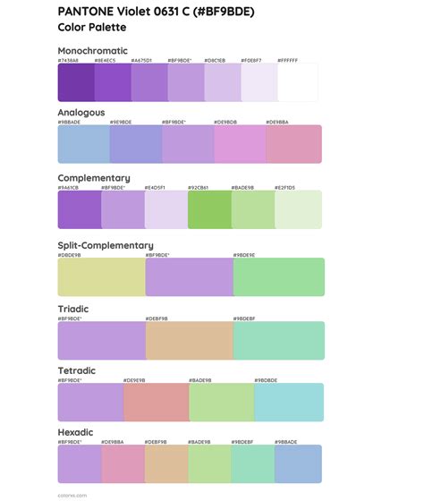 Pantone Violet C Color Palettes Colorxs