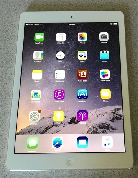 Apple Ipad Air 16gb Wifi Cellular Silverwhitemd794llbmodel A1475 Retina