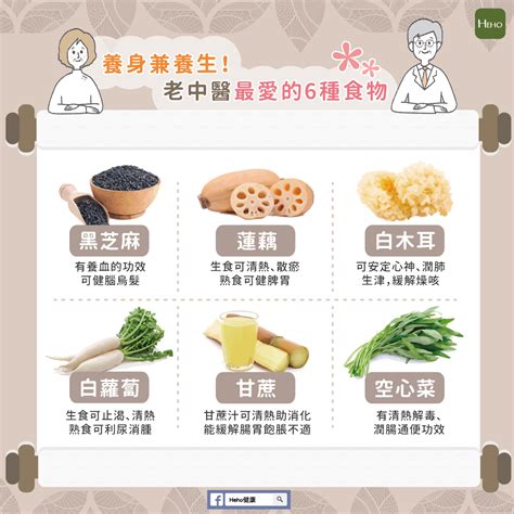 養身兼養生老中醫最愛的6種食物 Heho健康