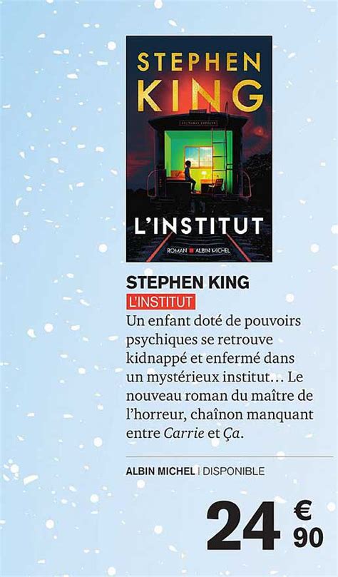 Offre Linstitut Stephen King Chez Carrefour