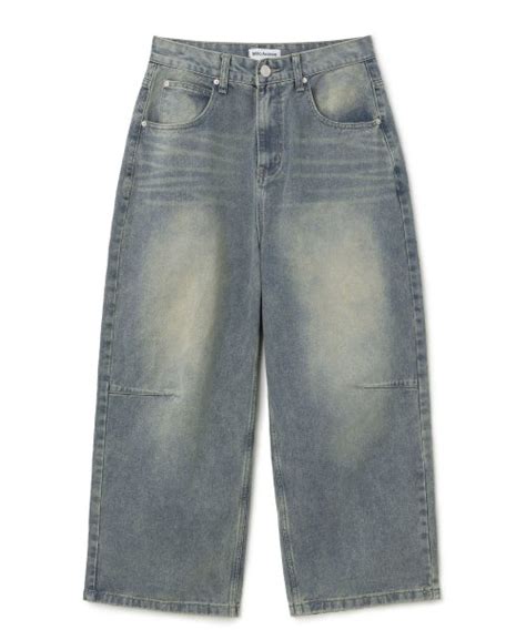 MUSINSA MILLO ARCHIVE Loose Straight Denim Pants Fade Blue