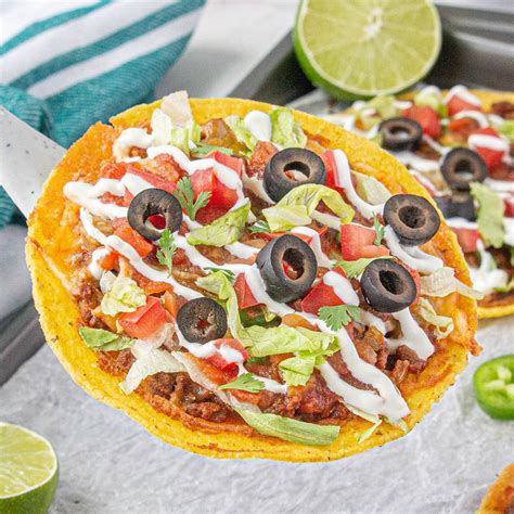 Easy Ground Beef And Refried Bean Tostadas Recipe Bowl Me Over