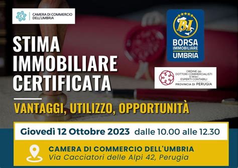 Camera di Commercio Umbria Vantaggi e opportunità con la Stima