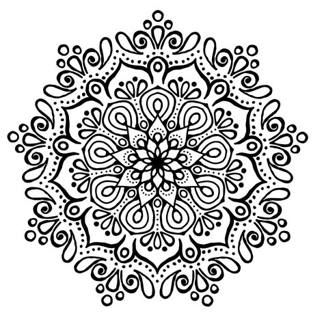 Mandala Para Colorear Y Relajarse Concentrarse Con Tramas Y Colores