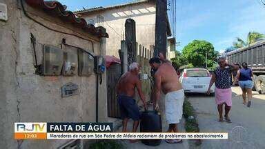 RJ Inter TV 1ª Edição Moradores de São Pedro da Aldeia estão sem água