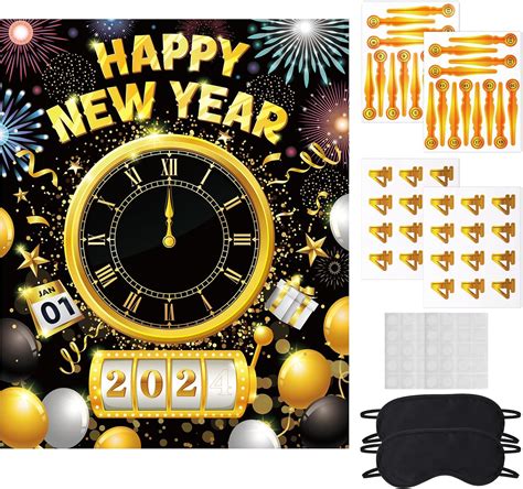 Dpkow New Years Eve Party Pin Games Happy New Year Countdown