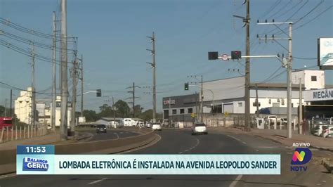 Avenida Leopoldo Sander recebe nova lombada eletrônica