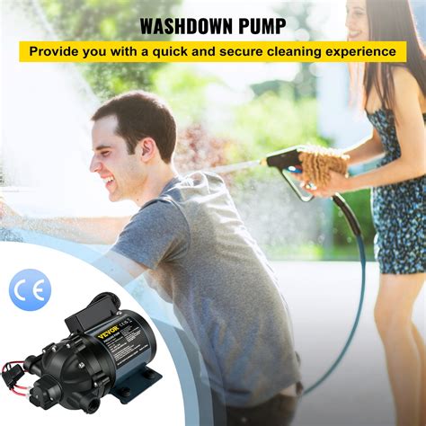 Vevor Washdown Pump 12v Dc 7 Gpm 60 Psi Max 10 Ft Lift Self Priming Water Pump W Epdm