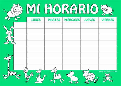 Formatos De Horarios Para Imprimir Ufreeonline Template 74800 Hot Sex