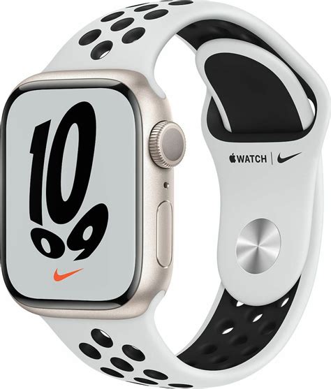Apple Watch Nike Series 7 GPS 41mm Black AluStar with Sport Band EU ...