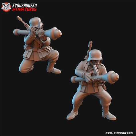 Ww2 German Panzerfaust Resin 3d Printed Miniature Etsy