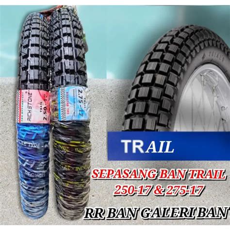 Sepasang Ban Motor Trail 250 17 275 17 Ban Trail Ban Cangkul Ban Semi