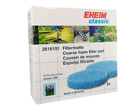 Eheim Classic 350 Blue Filter Pads 2 Pack Eheim Classic 350 Canister