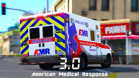 American Medical Response AMR Ambulance Skin Pack GTA5 Mods