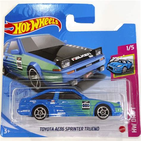 Hot Wheels Toyota Ae Sprinter Trueno Hw Drift Short