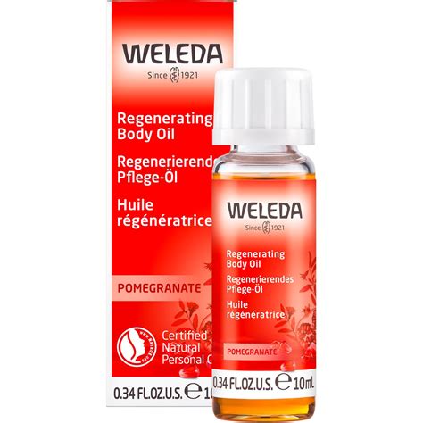 Weleda Körperöl Granatapfel - regenerierendes Pflegeöl strafft die Haut ...