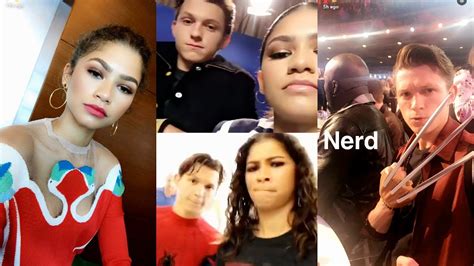 Zendaya Tom Holland Best Snapchat Instagram Moments TomDaya YouTube