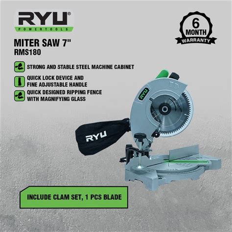 Jual Ryu Miter Saw Inch Rms Mesin Potong Kayu Nilon Dan Alumunium