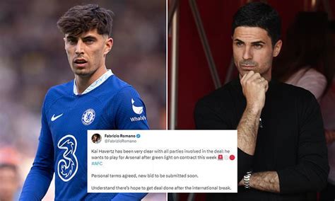 Chelsea Forward Kai Havertz Agrees Personal Terms With Arsenal And Is Keen On A Move To The