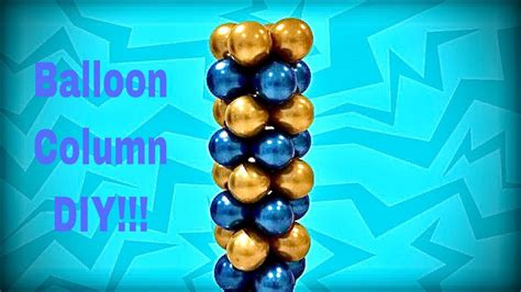 How To Make A Simple Balloon Column With No Helium Easy How To Make