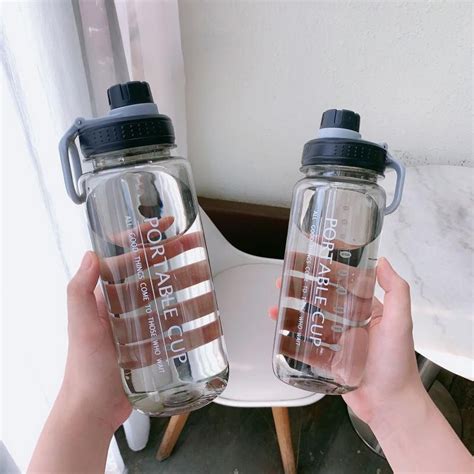 Jual PORTABLE BOTOL MINUM 1000ML BZ223 BOTOL OLAHRAGA KANTOR SEKOLAH