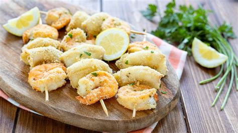 Brochettes De Calamars Et Crevettes Recette Super D Licieuse