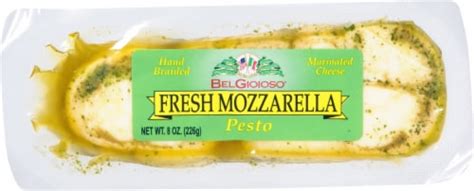 Belgioioso® Pesto Fresh Mozzarella Cheese Braided Log 8 Oz Kroger