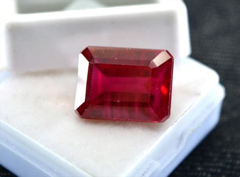 13 40 Ct Natural Rare Certified Burma Ruby VVS AA Cut Loose Gemstone