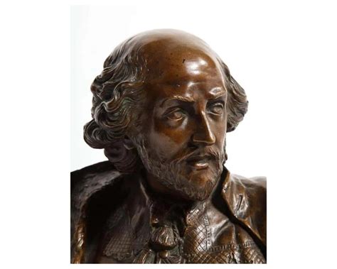 German Bronze Bust Of William Shakespeare By Aktien Gesellschaft