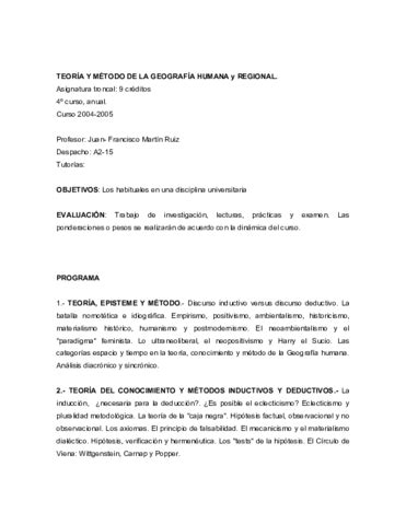 Teoria Y Metodo En Geografia Humana Pdf