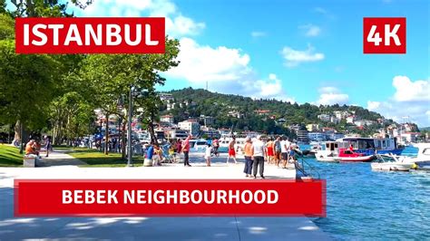 Istanbul Bebek Neighbourhood June Walking Tour K Uhd Fps