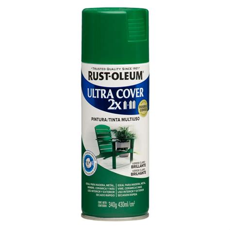 Aerosol Rust Oleum Ultra Cover Verde 430ml Pistola Spray Vultec