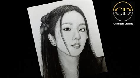 How To Draw A Blackpink Jisoo Step By Step Pencil Drawing Easy Drawing Tutorial Youtube