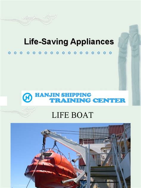 Life Saving Appliances | PDF | Equipment | Manufactured Goods