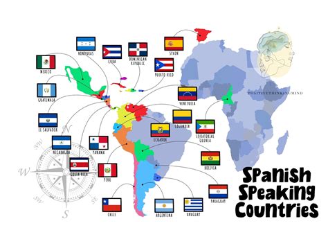 Spanish Speaking Countries Map, Hispanic Countries, Hispanic Heritage ...