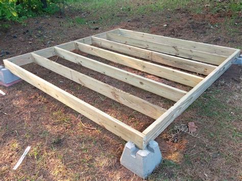 How To Build A Floating Deck Frame