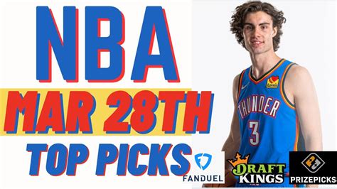 NBA Dfs DraftKings Fanduel Prize Picks Tuesday 3 28 2023 YouTube