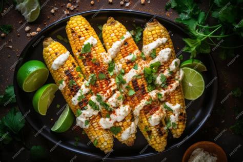 Premium Ai Image Elotes Delight A Pictureperfect Mexican Street Corn