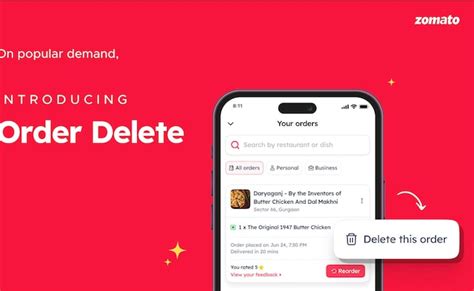 Zomato Ceo Unveils Delete Order History Feature On App Internet Reacts