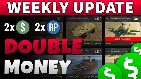 Gta Double Money This Week Gta Online Weekly Double Rp And Cash