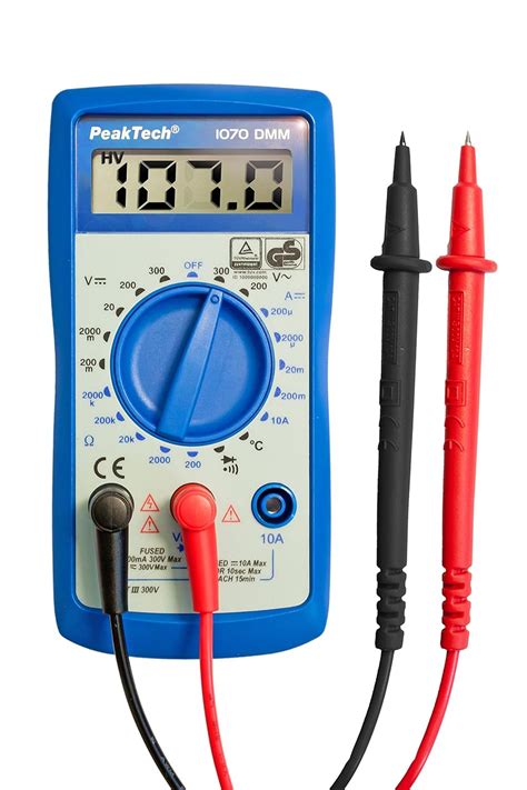 Peaktech Digitales Multimeter Cat Iii Mit Lcd Display Licht