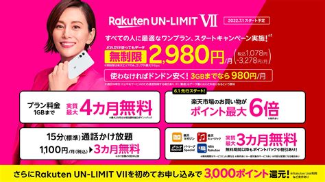 「rakuten Un Limit Vii」徹底解説 「0円廃止」でも楽天モバイルに残るべきユーザーは？：5分で知るモバイルデータ通信活用術（1 4 ページ） Itmedia Mobile