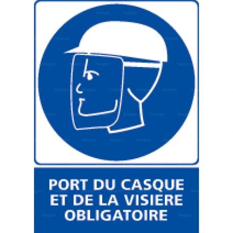 Panneau Vertical Port Du Casque Et De La Visi Re Obligatoire