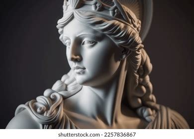 3d Illustration Renaissance Marble Statue Athena Stock Illustration ...