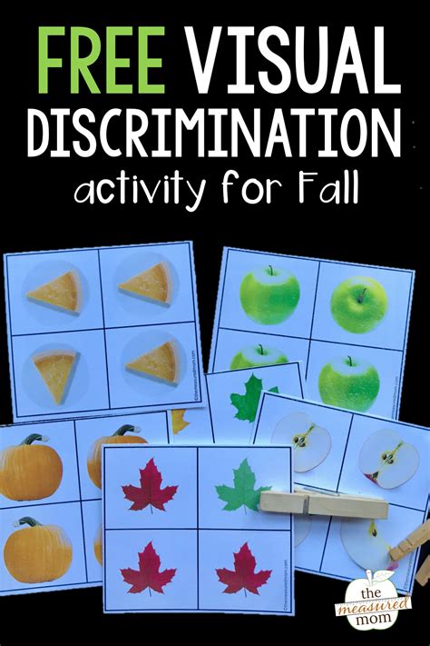 Fall Visual Discrimination Activity The Measured Mom