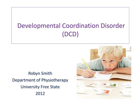 Ppt Developmental Coordination Disorder Dcd Powerpoint Presentation